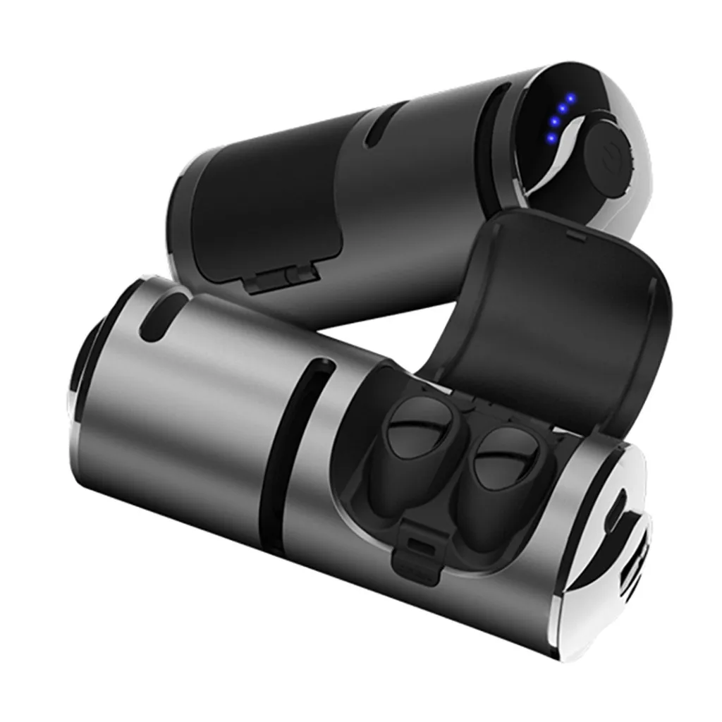 Открытая крышка с бинауральной зарядкой Беспроводная стереогарнитура Bluetooth 4 2