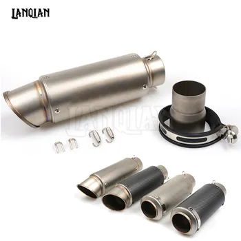 

For Triumph TIGER 1050 1200 800 XC/XCX/XR/XRX TT600 KTM Universal Motorcycle Carbon Fiber Exhaust Pipe GP Escape Exhaust Muffler