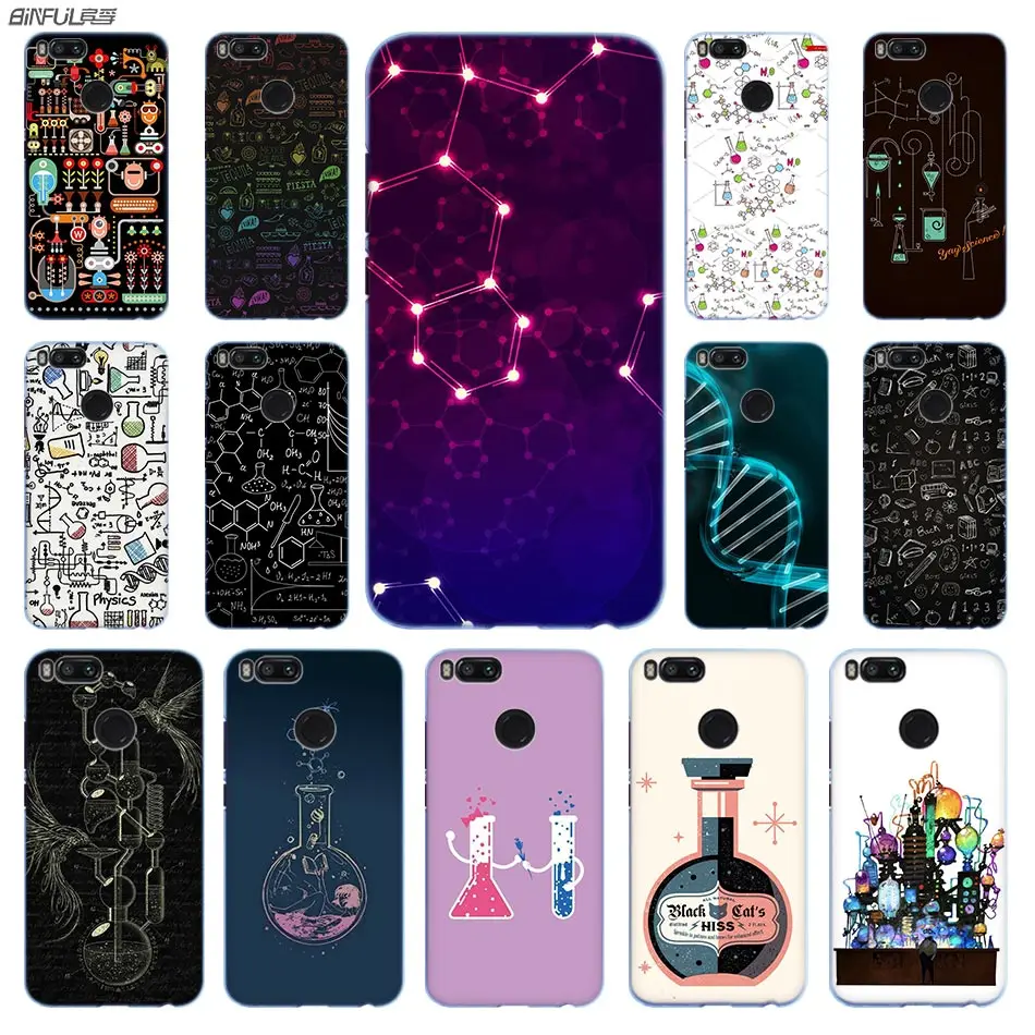

Binful Anime Phone Case PC for Xiaomi Mi 9 8 8SE 5X 6x A2 Lite Pocophone f1 Mix 2s Max 2 3 64G Biology Chemistry cell