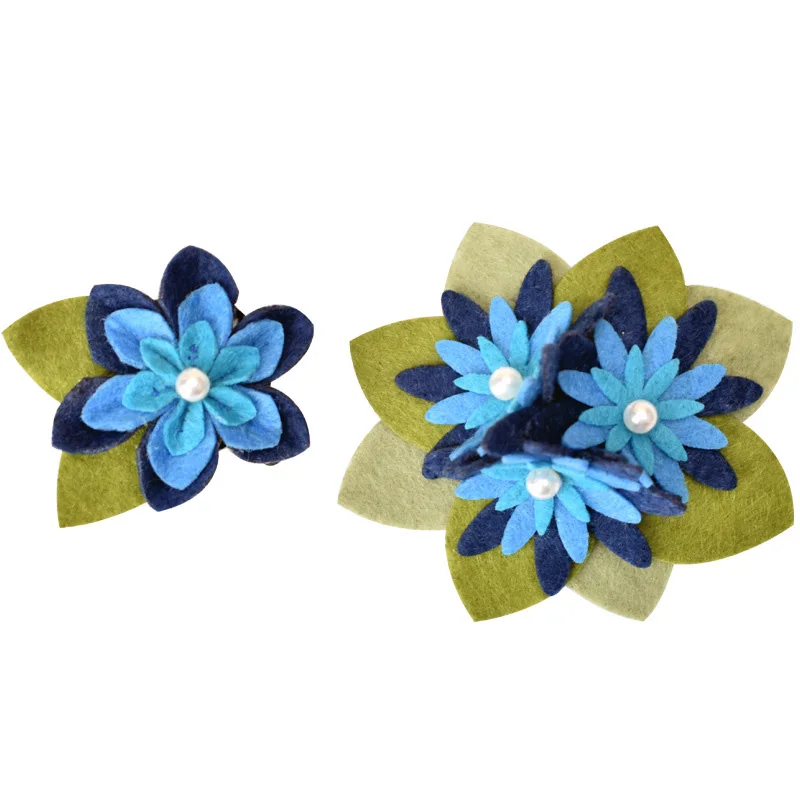 2ピース ロットブルー花ヘアピンは Diyの材料パッケージヘアピン素敵なギフトガールズ 女性 Aliexpress ホーム ガーデン