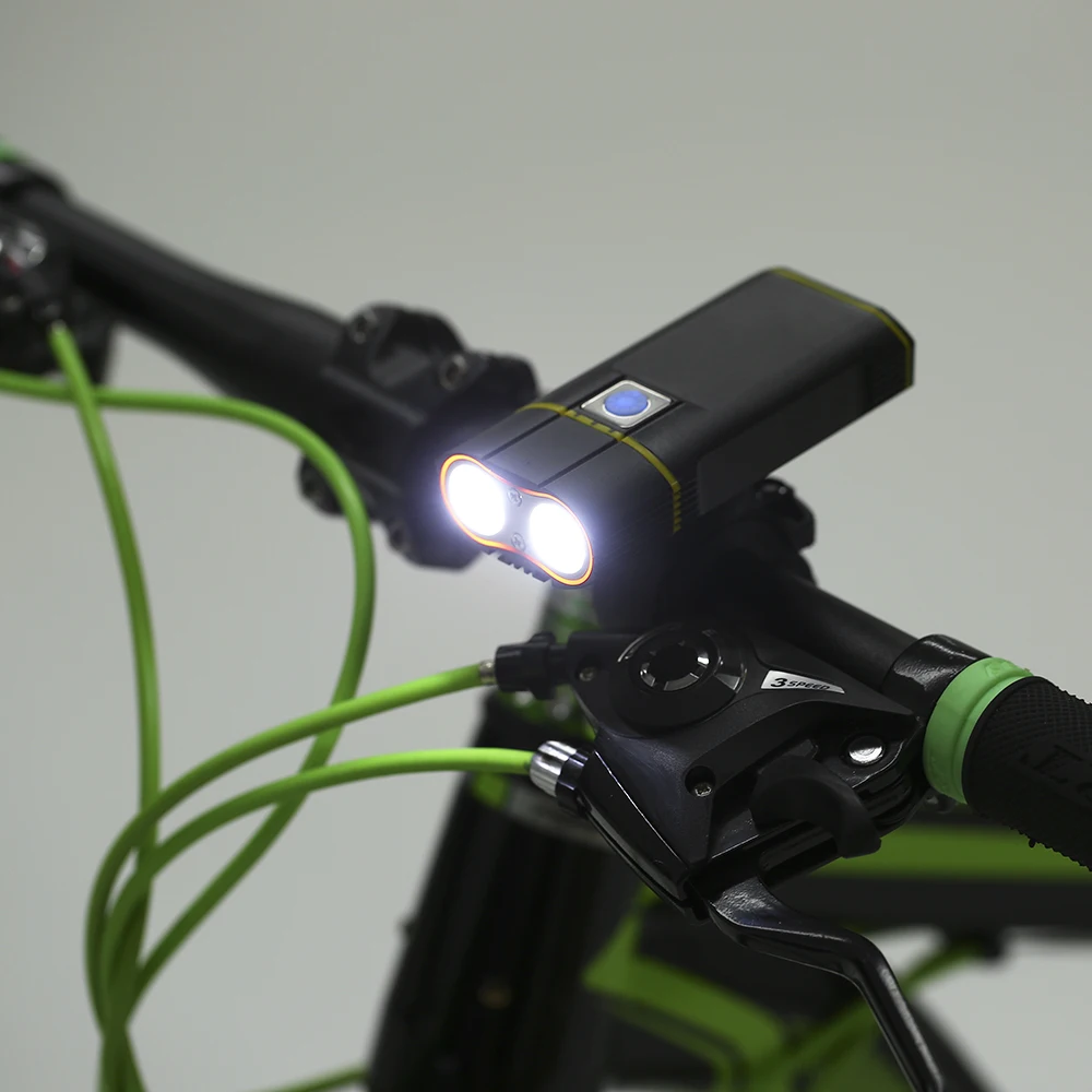 Sale USB Rechargeable Bike Light 800LM MTB Safety Flashlight LED Bicycle Front Handlebar Lights Luces+Mount Holder Cycle Accessories 1