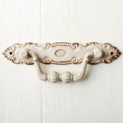 American Antique Double Hole Handle European Pastoral Hanging Ring Knob Mediterranean Retro Furniture Cabinet Drawer Dark Handle