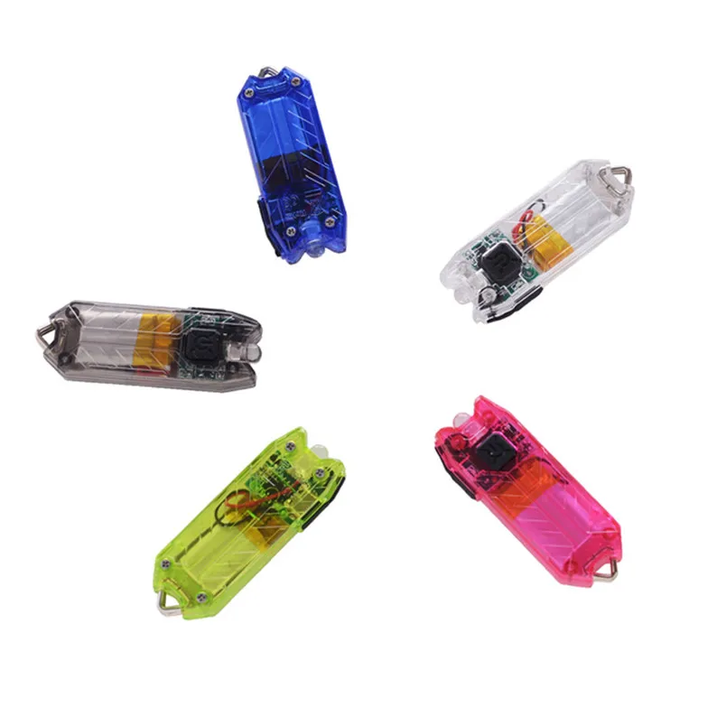 Tube 45LM 2 Modes Mini USB LED Flashlight Keychain Rechargeable Light Lamp Torch Keyring NRJ13