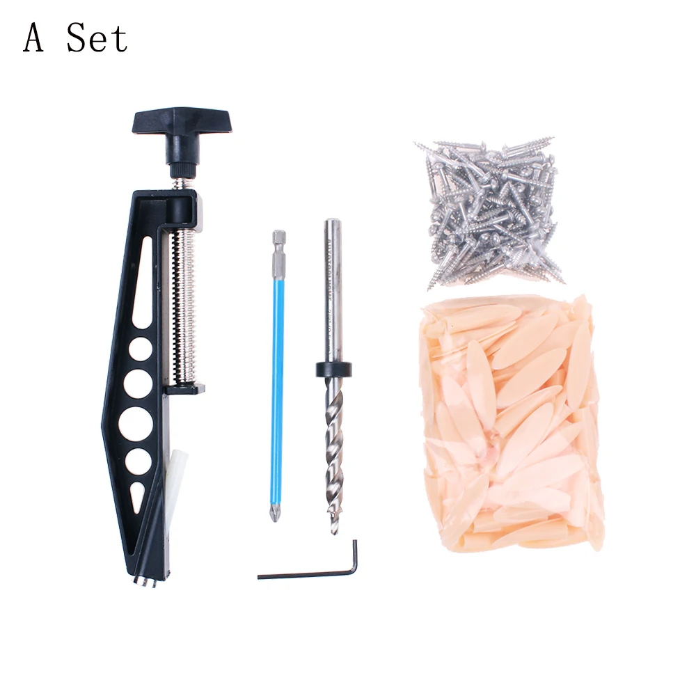 Mini Pocket Hole Jig Screws 9.5mm Step Drill Bit Kit For Kreg Woodworking Tools