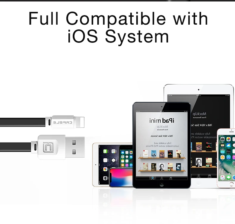 CAFELE USB Cable for iPhone X 10 8 8 plus Charging Cable Fast Charger Data IOS Cable for iPhone 7 6s 5s iPad Mobile Phone Cables (10)