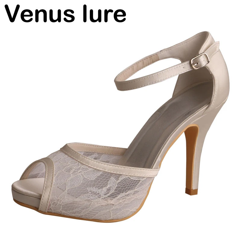 ladies cream heels