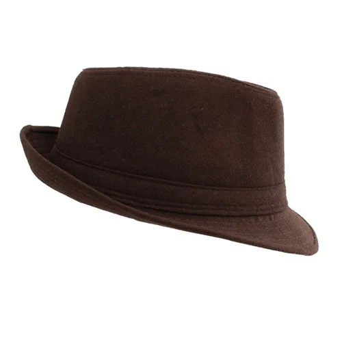 AETRUE Мужские фетровые шляпы женские фетровые пляжные шляпы Панамы кепки мужские с широкими полями бренд Gorros Chapeu церковный канотье пустые фетровые шляпы - Цвет: coffee