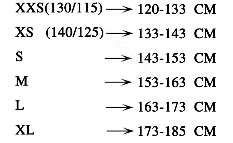 1Bxq Size Chart