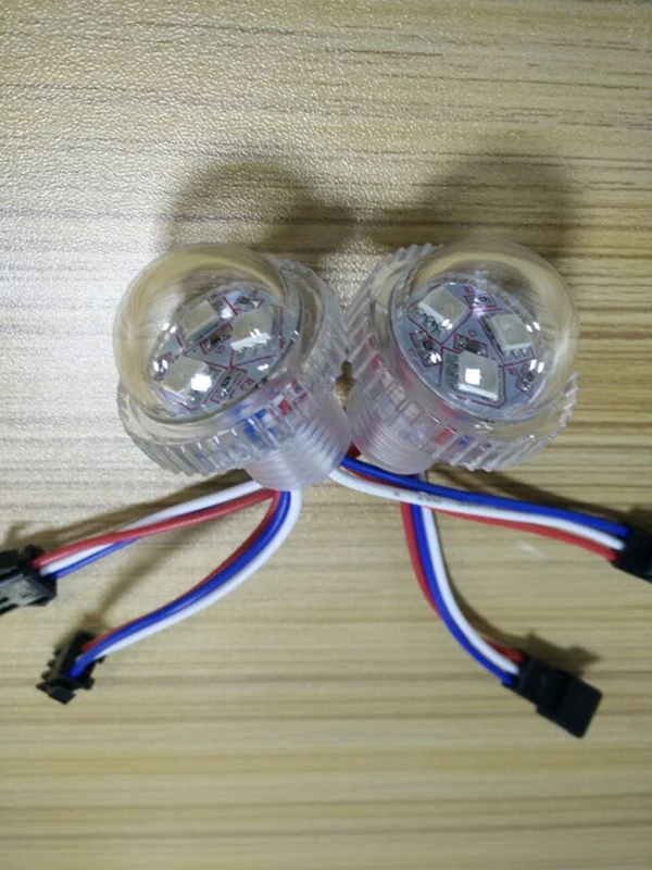 26 мм 3 светодиодный UCS1903 цифровой rgb сменный ЖК-экран 12 v rgb полноцветный модуль свет, диаметр 26 мм, водонепроницаемый IP67, прозрачная крышка