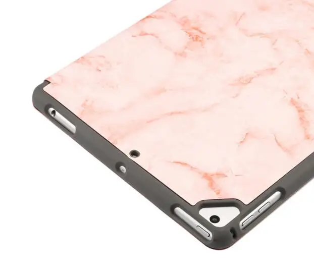 Чехол для нового iPad 9 7 2017 2018 ipad 5 6 Air 2 Pro 11 чехол с ручкой solt Tri fold marble smart cover