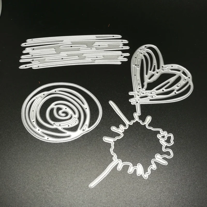 

4pcs love round tree Metal Cutting Dies Stencils for DIY Scrapbooking photo album Decorative Embossing DIY Paper Cards