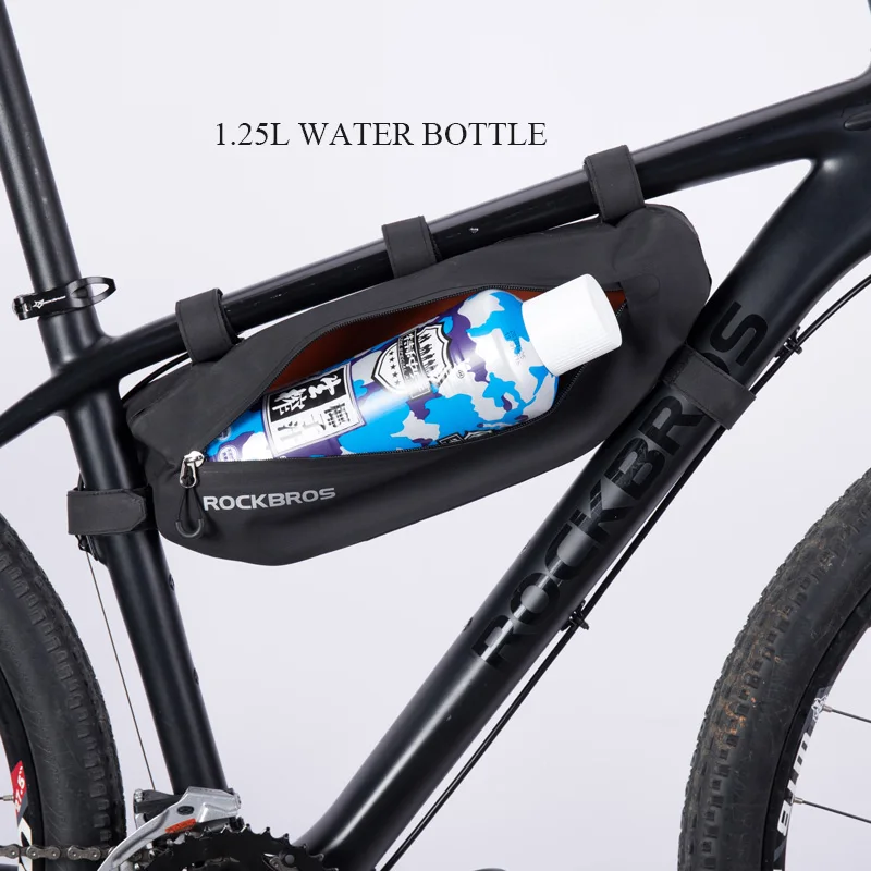 ROCKBROS велосипедные сумки верхняя труба передняя рама сумка Водонепроницаемый MTB дорожный треугольник панье грязеотталкивающие велосипедные аксессуары сумки