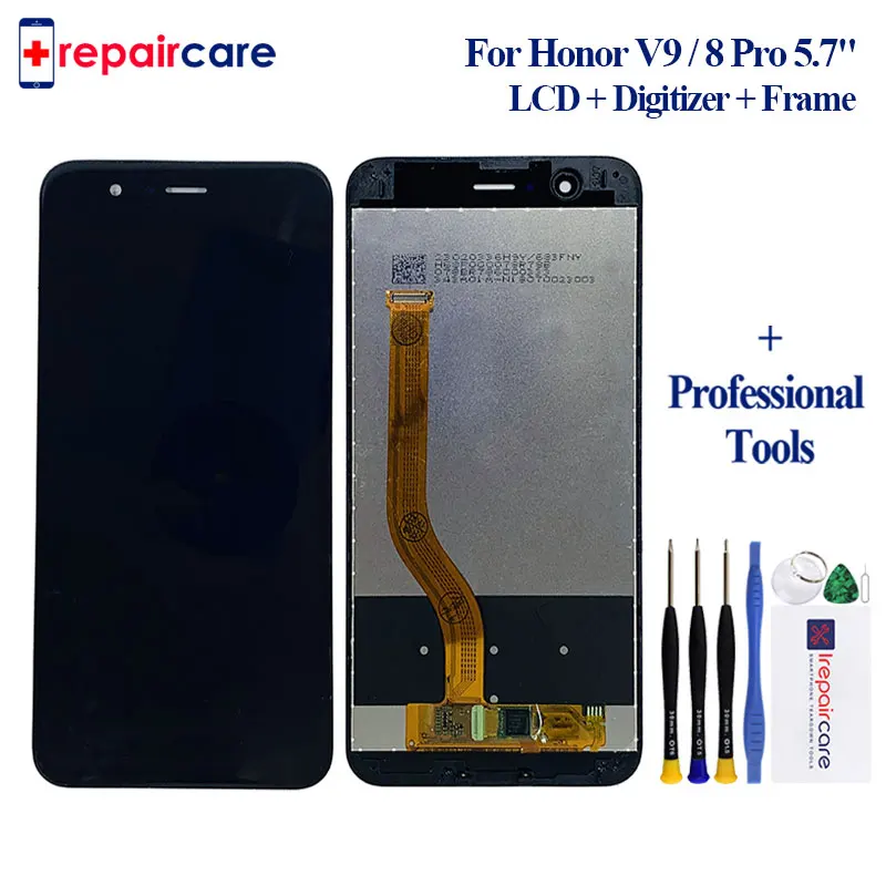 Скидка Для huawei Honor 8 Pro Honor V9 DUK L09 DUK AL20 5,7 ЖК дисплей с сенсорным экраном сенсорная панель дигитайзер в сборе