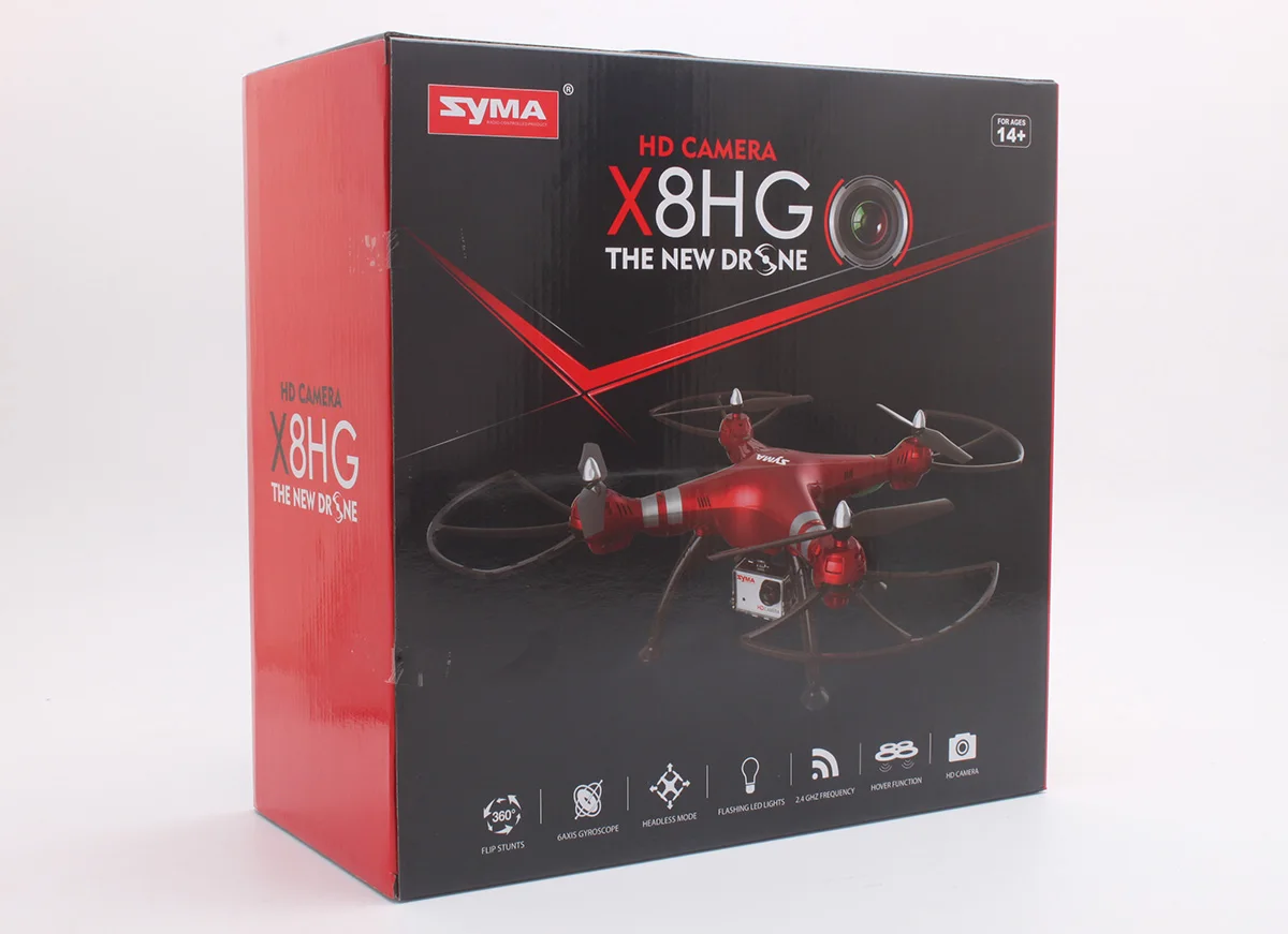 SYMA x8hg Wi-Fi FPV-системы с 1080 P 8MP Камера Высокой Провести режим 2.4 г 4ch 6axis rc горючего RTF, автоматический воздушный Давление высокое x8hw