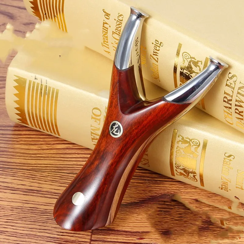 

Powerful Archery Sling Shot Wooden Rosewood Slingshot Camouflage Bow Catapult Outdoor Hunting Bow With Rubber Band
