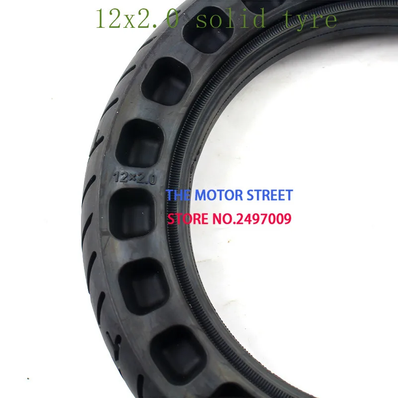 

Good Reputation and quality 12 inch solid wheel tyre 12x2.0 for Many gas scooter E-bike Hoverboard Self Balancing Parts