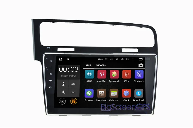 Clearance 10.1 Inch The newest Android 7.1 Quad Core GPS Navigation For  Volkswagen VW GOLF 7 2013 Stereo Multimedia Free Map Bluetooth 4