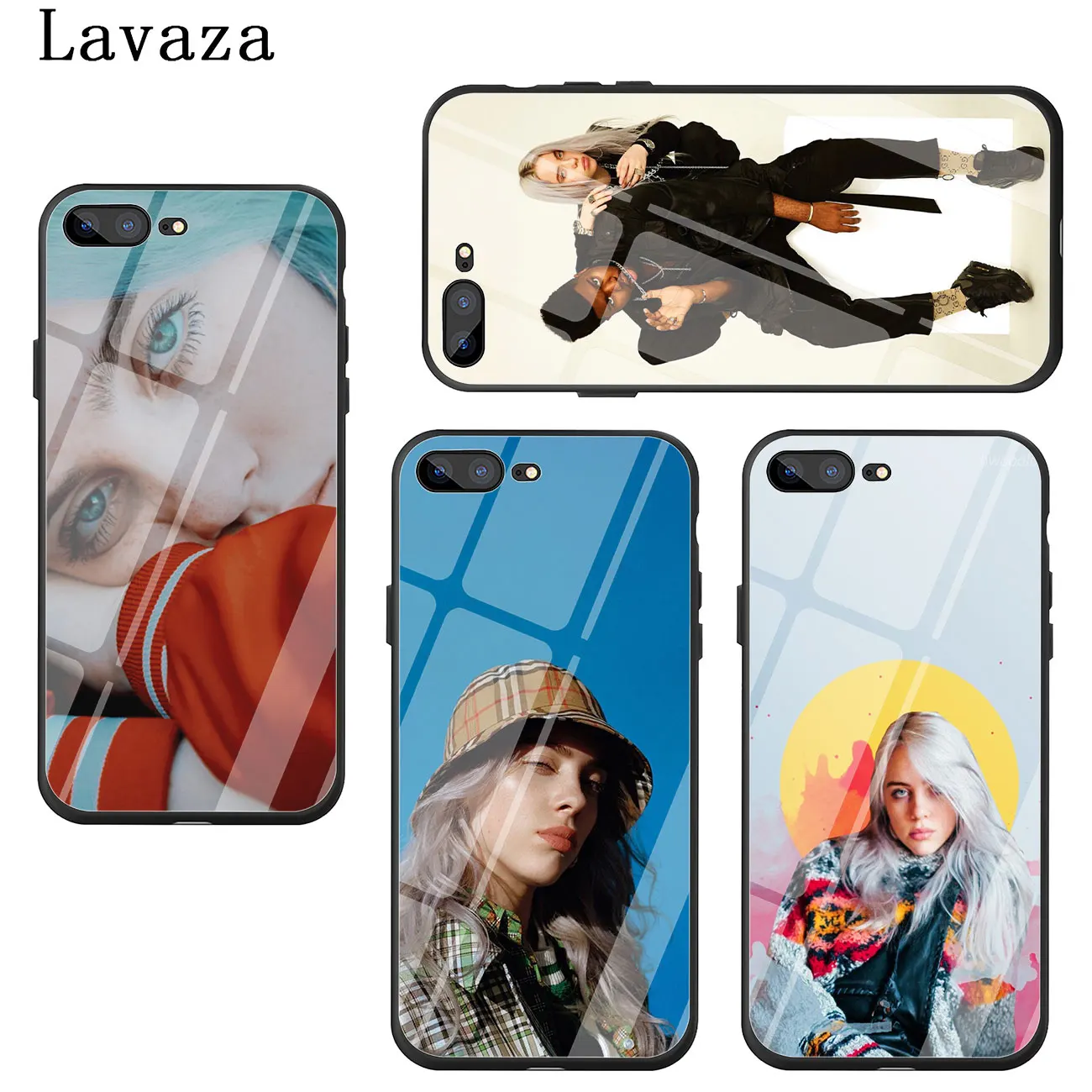 Чехол Lavaza Super star Billie Eilish Singer из закаленного стекла для телефона Apple iPhone XR XS Max X 8 7 6 6 S Plus 5 5S SE