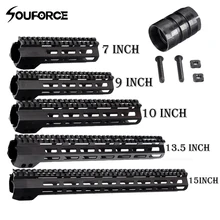 Размер 7(США)/9/10/13,5/15 дюймов ультралегкий тонкий свободном направляющая для ствольной накладки крепление+ гайки металлического пистолета аксессуары для охоты