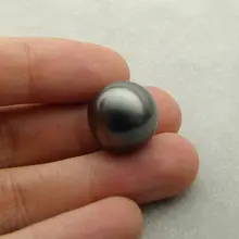 Огромный Круглый природных Цвет подлинного таитянский культивированный свободная перла неразбуренные 16,3 мм