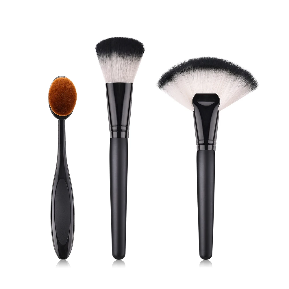 

3 pcs Professional Makeup Brushes Set Soft Eyeshadow Powder Foundation Cosmetics Brushes