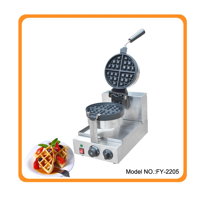 Free shipping Popular Commercial Rotating Waffle Maker Industrial