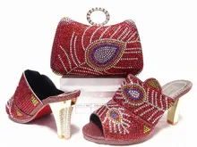 Beautiful Shoes and Matching Clutch Bag Italian Shoe with Matching Bag for Wedding and Party Italy