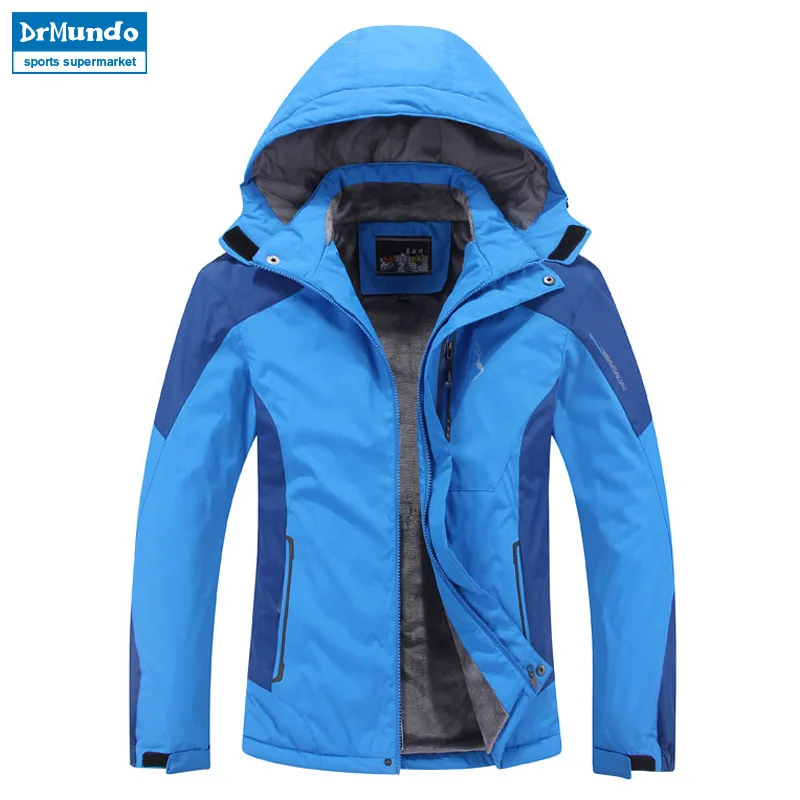 Plus Size men ski jacket men Mountain Thicken Plus fleece ski wear ...