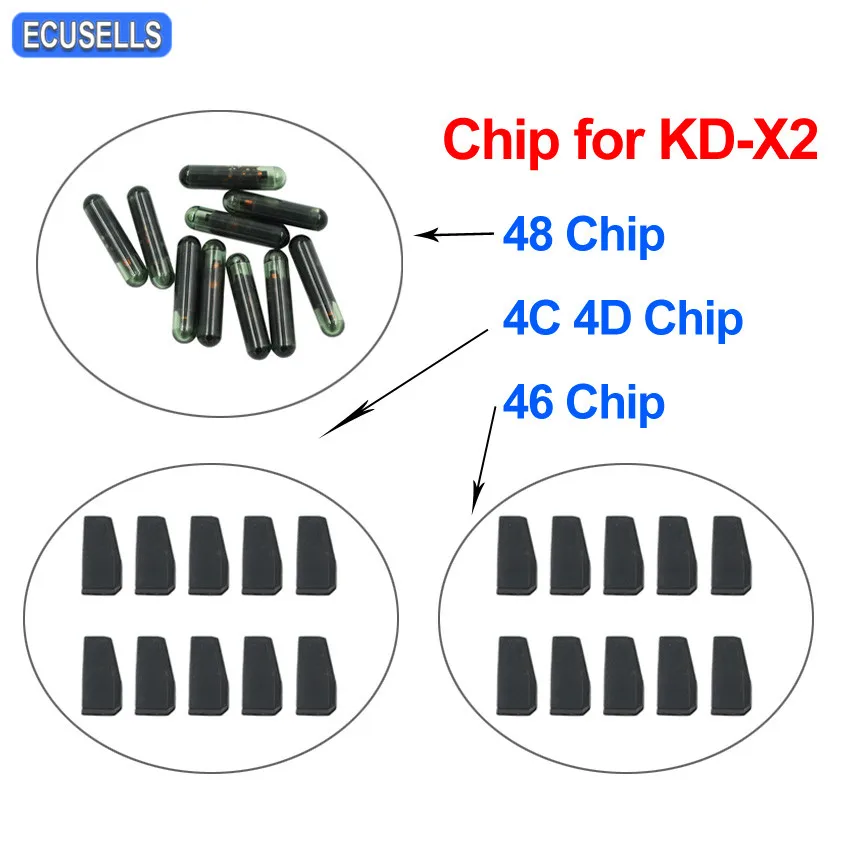 

10 Pcs/Lot KEYDIY KD 4C 4D 46 or 48 Copy Clone Transponder Chip Special for KD-X2 KD X2 Key Programmer Cloner Remote Generater