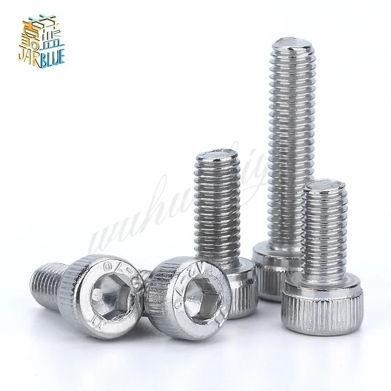 20Pcs M4 M5 M6 DIN912 304 Stainless Steel Hexagon Socket Head Cap Screws Hex Socket Bicycle Bolts HW003 20Pcs M4 M5 M6 DIN912 304 Stainless Steel Hexagon Socket Head Cap Screws Hex Socket Bicycle Bolts HW003
