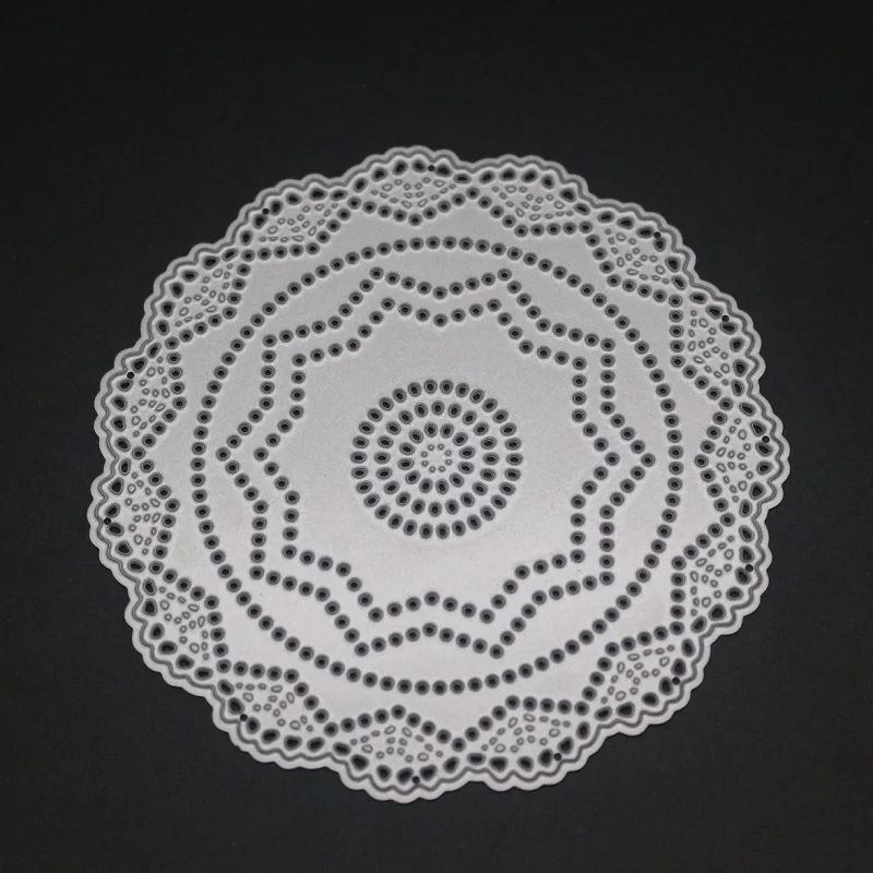 

Lace background Circle Frame Metal Cutting Dies Stencils for DIY Scrapbooking album Embossing Handmade Paper Cards Decoration