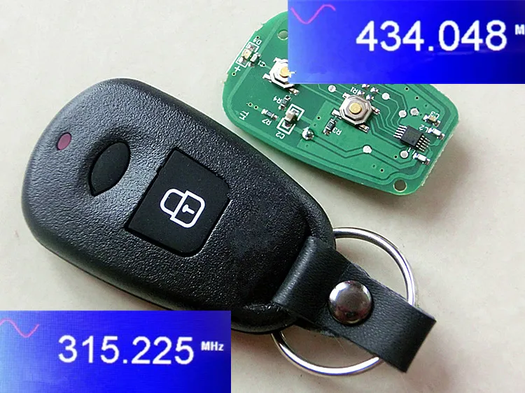 

RMLKS Replacement 2 Buttons Remote Key Control 315MHz 433MHz Fit For Hyundai Old Elantra Santa Fe