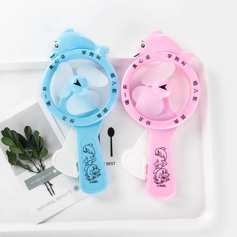 

Hand Rotary Mini Hand Air Cooling Fan Cartoon Pressure Fan Portable with Air-conditioning Fans Game Small Handheld Fan
