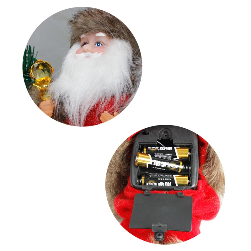 Christmas Santa Claus Doll Dance with Sound Electric Toy Navidad Ornamnets Doll For New Year Kid Xmas Party Christmas Decoration (4)