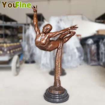 

Ballet Dance Statue Modern Bronze Sculpture Metal Statuette Home Decor Art Gift Home Decoration Accessories