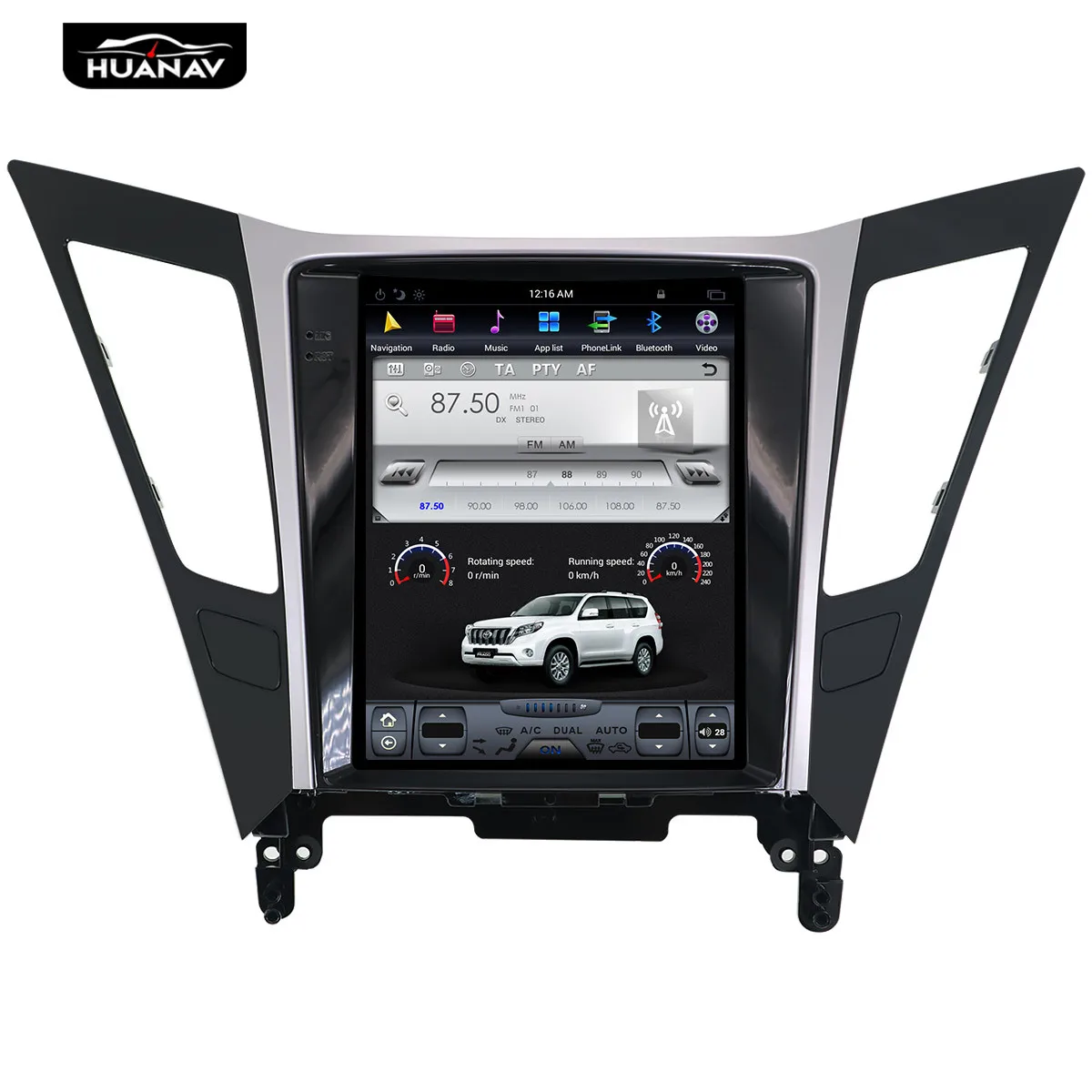 Cheap Tesla style Android 7 Car DVD Player GPS Navigation For Hyundai Sonata 2012-2014 Auto stereo radio multimedia player Head unit 2
