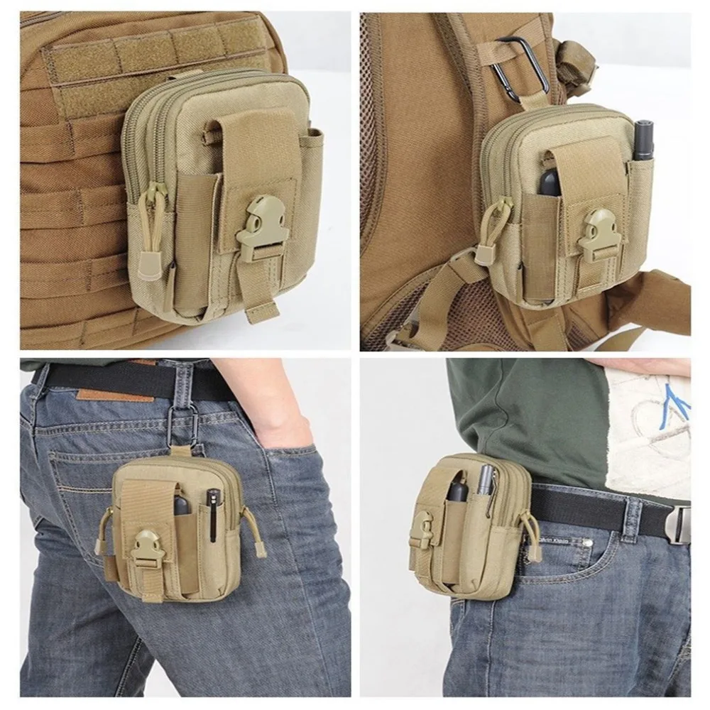 

1000D Nylon Outdoor Tactical Waist Fanny Pack Belt Bag EDC Camping Hiking Travel Sports Pouch Wallet Phone Bag Drop Shipping