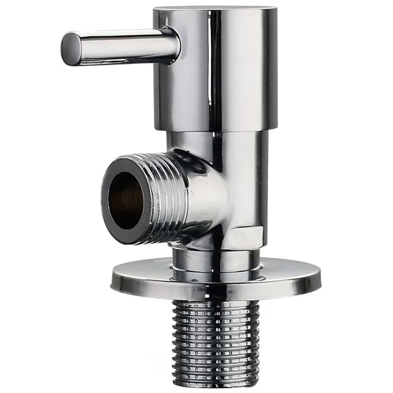 

Copper Triangle Ceramic Valve Core Kitchen Bathroom Water Heater And Thickened Quick Opening Valve(1/2*1/2 )