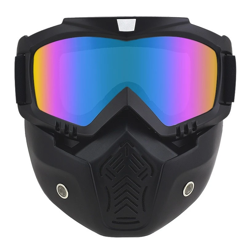 Serena pozo Pack para poner Fastrider máscara para casco de nieve, gafas desmontables para scooter, máscara  para jet|Gafas de motocicleta| - AliExpress