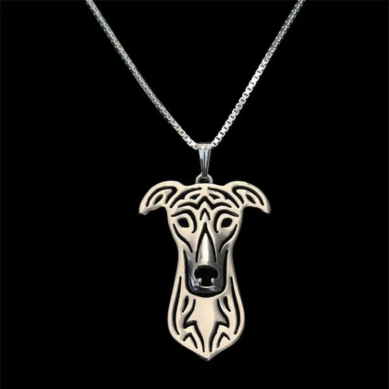 New Fashion Women Jewelry Metal Pet Dog Necklaces Gold Color Greyhound