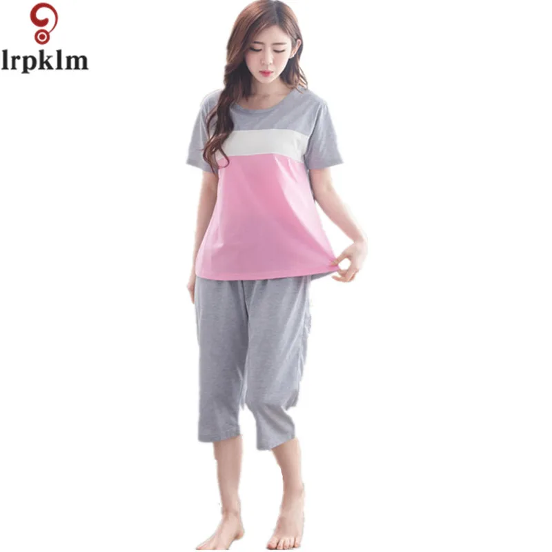 High Quality Women Pajama Sets 2017 Summer Clothing Set