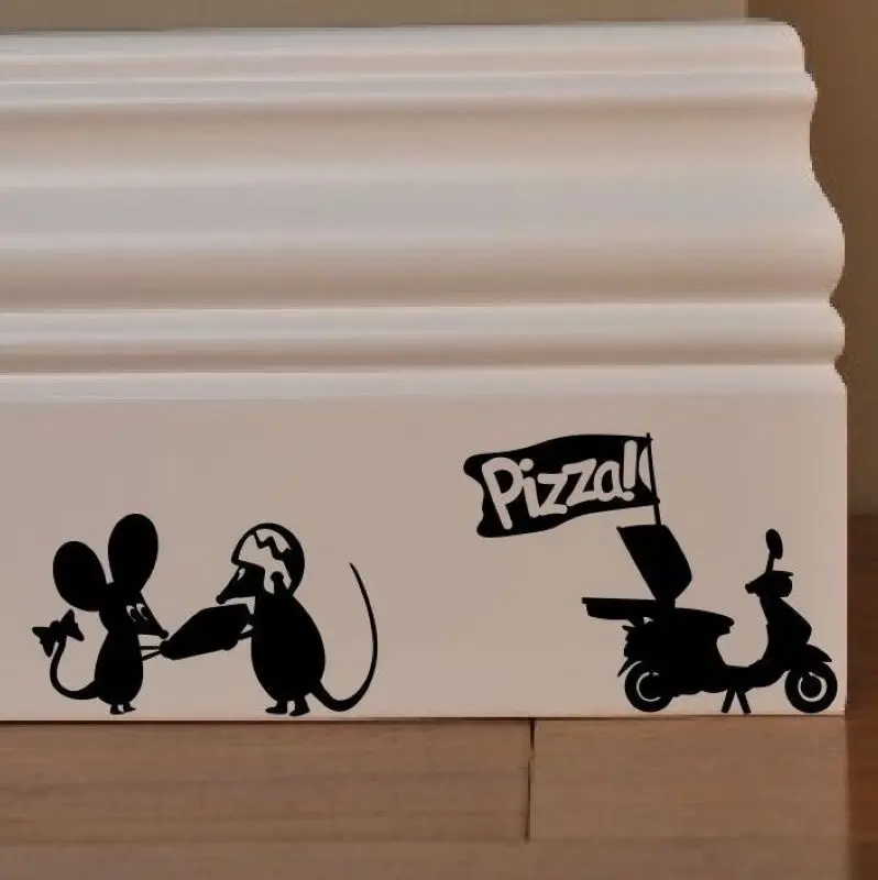 

Pizza Sticker Food Decal Poster Vinyl Art Wall Decals Pegatina Quadro Parede Decor Mural Pizza Sticker