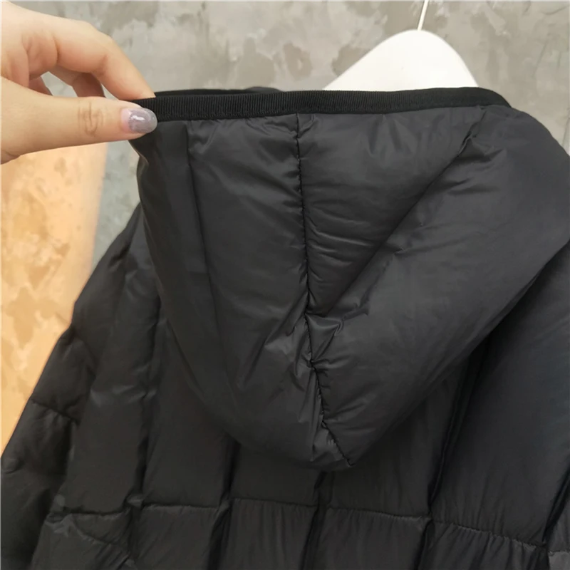 [XITAO] White Duck Down Women 2018 Winter Korea Fashion New Single Breasted Full Sleeve Solid Color Long Down Coat LYH1852