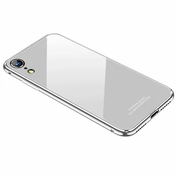 

Luxury Aluminum Metal + Plastic + Tempered Glass Back Case For iPhone XS XS MAX XR Original Phone Shockproof Case Cover