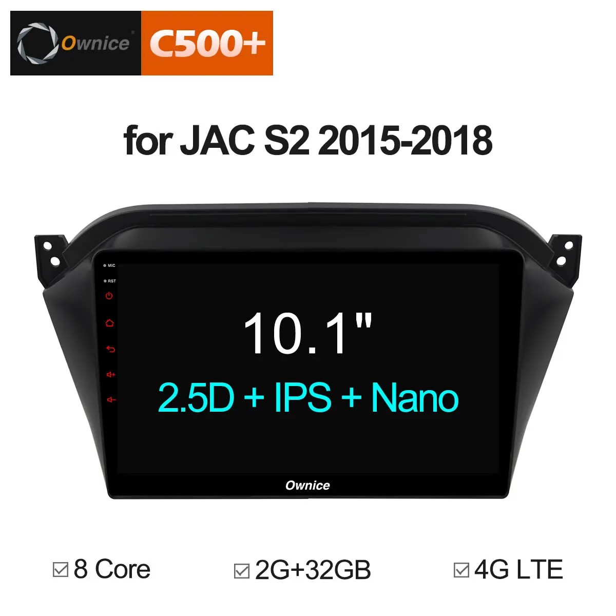 

Ownice 10.1" 2.5D IPS Android 8.1 DVD Player GPS for JAC S2 audio car radio stereo navigator bluetooth wifi 4G LTE Octa Core