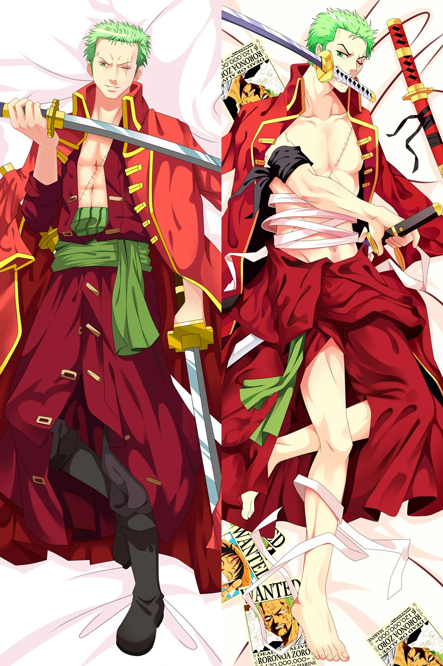 BL японская аниме One Piece Roronoa Zoro обнимающая Мужская Подушка Чехол наволочка Прямая