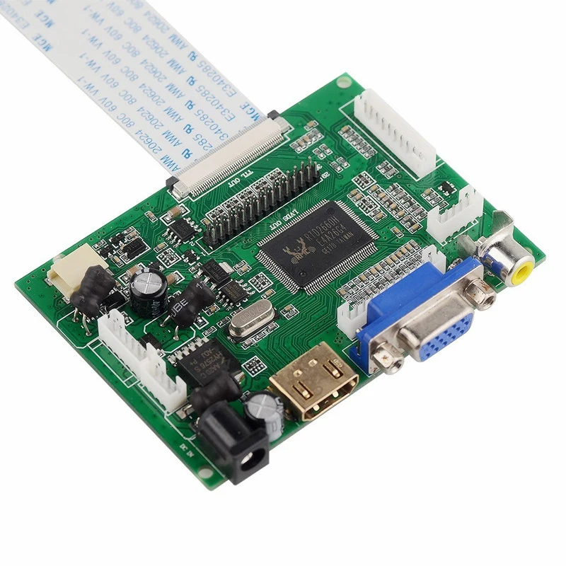 ЖК монитор Srjtek 1024*600 с IPS экраном пультом дистанционного управления 2AV HDMI VGA для