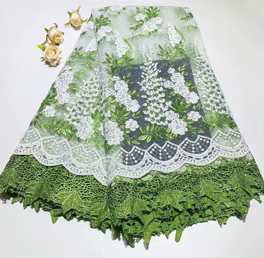 

2019 Latest French Nigerian Laces Fabric High Quality Tulle African Laces Fabric Wedding African French Tulle Lace