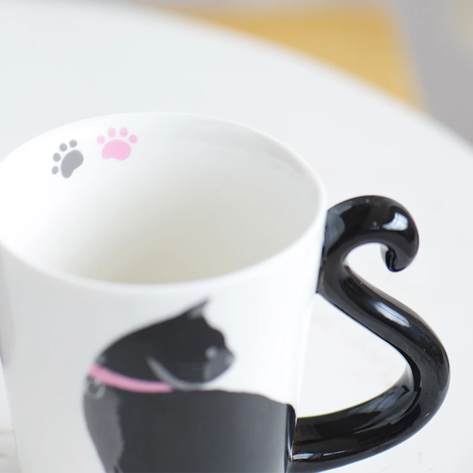 Transhome Творческий Кофе Кружка керамика Cat кружки для чай милые и чашки с товары