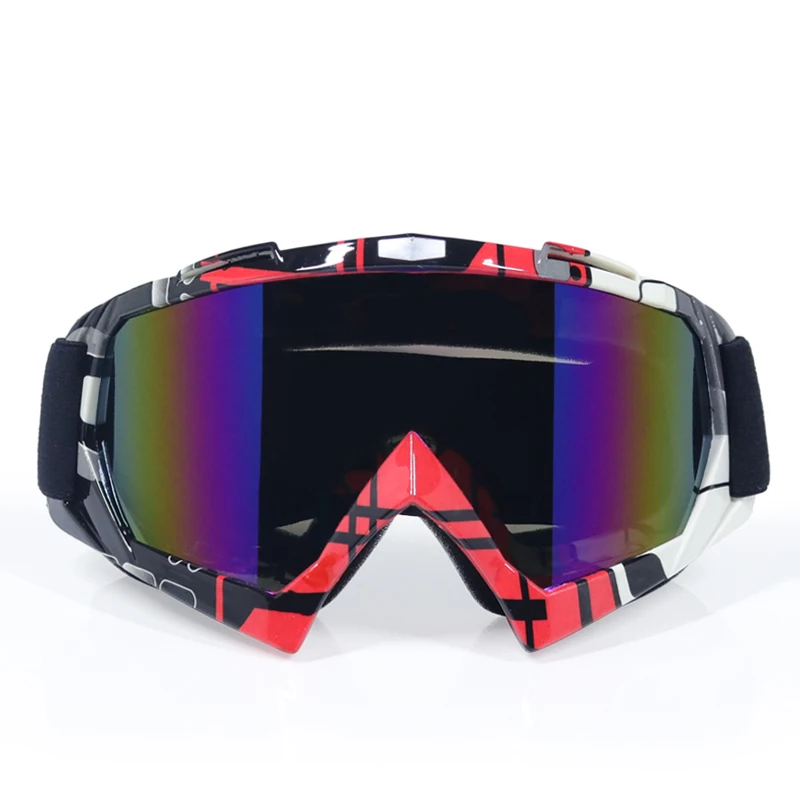 

New Goggle Tinted UV Stripe Motorcycle Goggles Motocross Bike Cross Country Flexible Goggles Sport Glasses